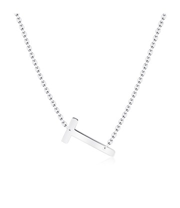 Letter T Silver Necklace SPE-5534